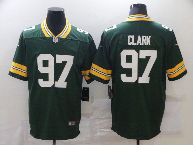 Men Green Bay Packers #97 Clark Green Nike Limited Vapor Untouchable NFL Jerseys->minnesota timberwolves->NBA Jersey